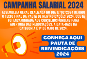 Pauta de Reivindicações 2024